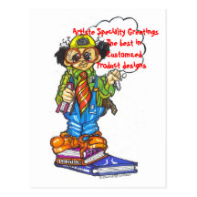 PROFESSOR, Artiste Specialty Greetings       Th... Postcard