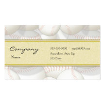 Profile Card - Baseball Business Card