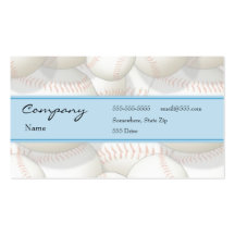 Profile Card - Baseball Business Cards
