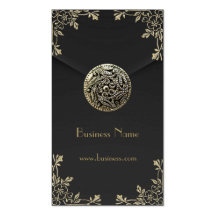 Profile Card Business Sepia Black Velvet Business Card