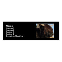 Profile Card Template - Highland Cattle Business Card Template