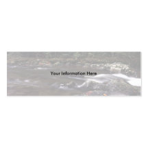 profile or business card, landscape & cascade