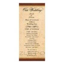 Program - landscape personalized rack card