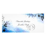 Programme de mariage - floral feuillu pourpre asse double carte en  couleur