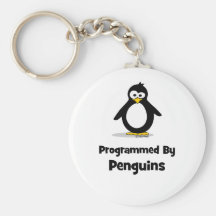 Programmed By Penguins Key Chains