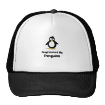 Programmed By Penguins Trucker Hat