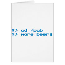 Programmer Beer - Geek, Nerd, Gamer, Gaming Cards