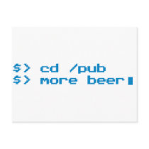 Programmer Beer - Geek, Nerd, Gamer, Gaming Post Cards