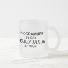 Programmer Deadly Ninja by Night Mugs