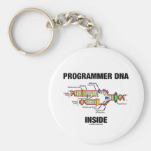 Programmer DNA Inside (DNA Replication) Key Chain