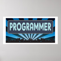Programmer Marquee Print