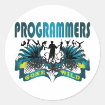 Programmers Gone Wild Round Sticker