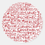 Programmers Have Multiple Programming Skills Round Sticker