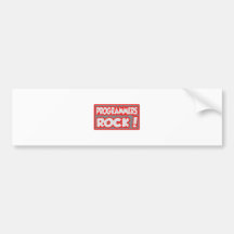 Programmers Rock! Bumper Stickers