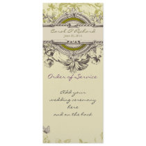 Programs for Weddings Vintage Ornate Personalized Invitations