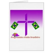 Progressista Cristão brasileiro Logo Greeting Cards