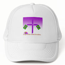 Progressista Cristão brasileiro Logo Trucker Hats
