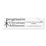 Progressive Christian Alliance "Logo" Bumper Sticker