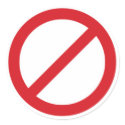 Prohibition Sign/No Symbol stickers