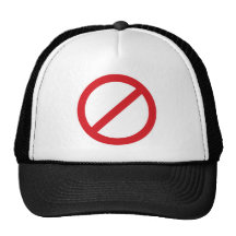 Prohibition Sign/No Symbol Trucker Hat