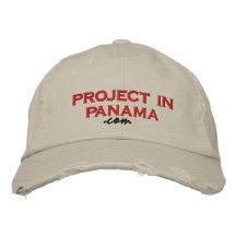 project in panama, .com embroidered hat