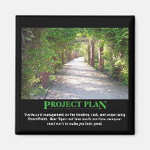 Project Plan - just make it match PowerPoint Refrigerator Magnet