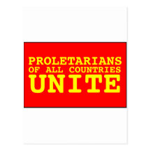 proletarians of all countries unite post card