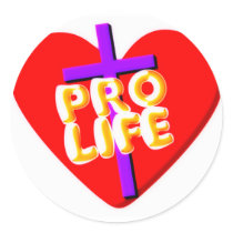 ProLife Round Stickers
