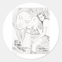 PROLOOK HOTSHOTS MODEL LEIGH FOX ROUND STICKER