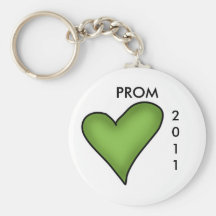 PROM 2011 keychain with heart