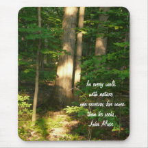 Promenade avec la nature/Forêt-Citation Tapis De Souris