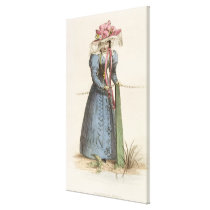 Promenade Dress, fashion plate from Ackermann's Re canvas prints