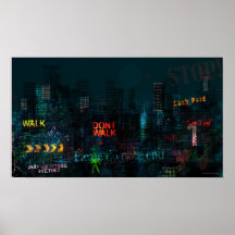 "Promenade. Ne marchent pas la" affiche