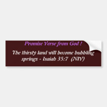 Promise Verse from God ! Bumper Sticker