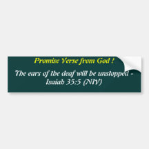 Promise Verse from God ! Bumper Sticker