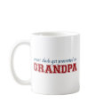 Promoted to Grandpa mugs