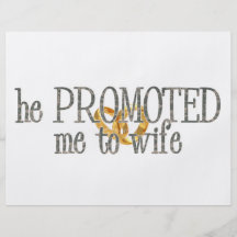 promoted to wife flyer design