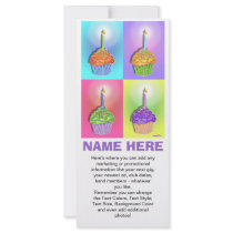 Promotional Rack Cards - Birthday Cupcakes