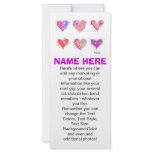 Promotional Rack Cards - Pop Art Crazy Hearts 2