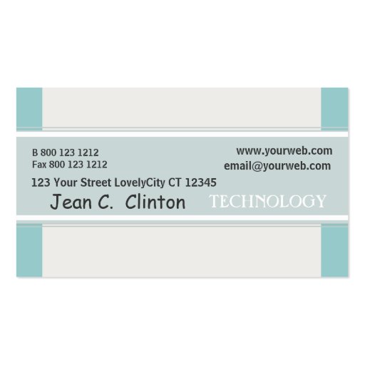 Promotional Sky Blue Business Card