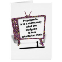 Propaganda Greeting Card