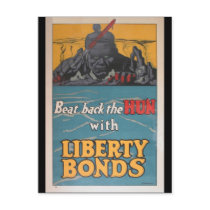 Propaganda Poster "Beat Back the Hun" WWI Postcards