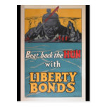 Propaganda Poster "Beat Back the Hun" WWI Postcards