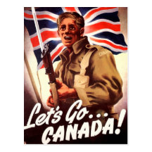 Propagande canadienne de guerre cartes postales