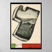 Propagande de Mussolini Affiche