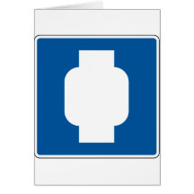Propane Street Sign Greeting Cards