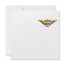 Propeller Airplane Shield Wings Retro Invitations