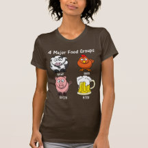 Proper American Diet: Four Major Food Groups 2 T Shirt