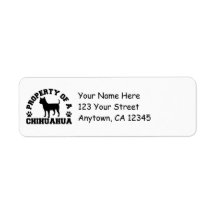 Property Chihuahua Custom Return Address Label