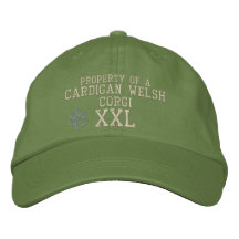 Property of a Cardigan Welsh Corgi Embroidered Baseball Caps